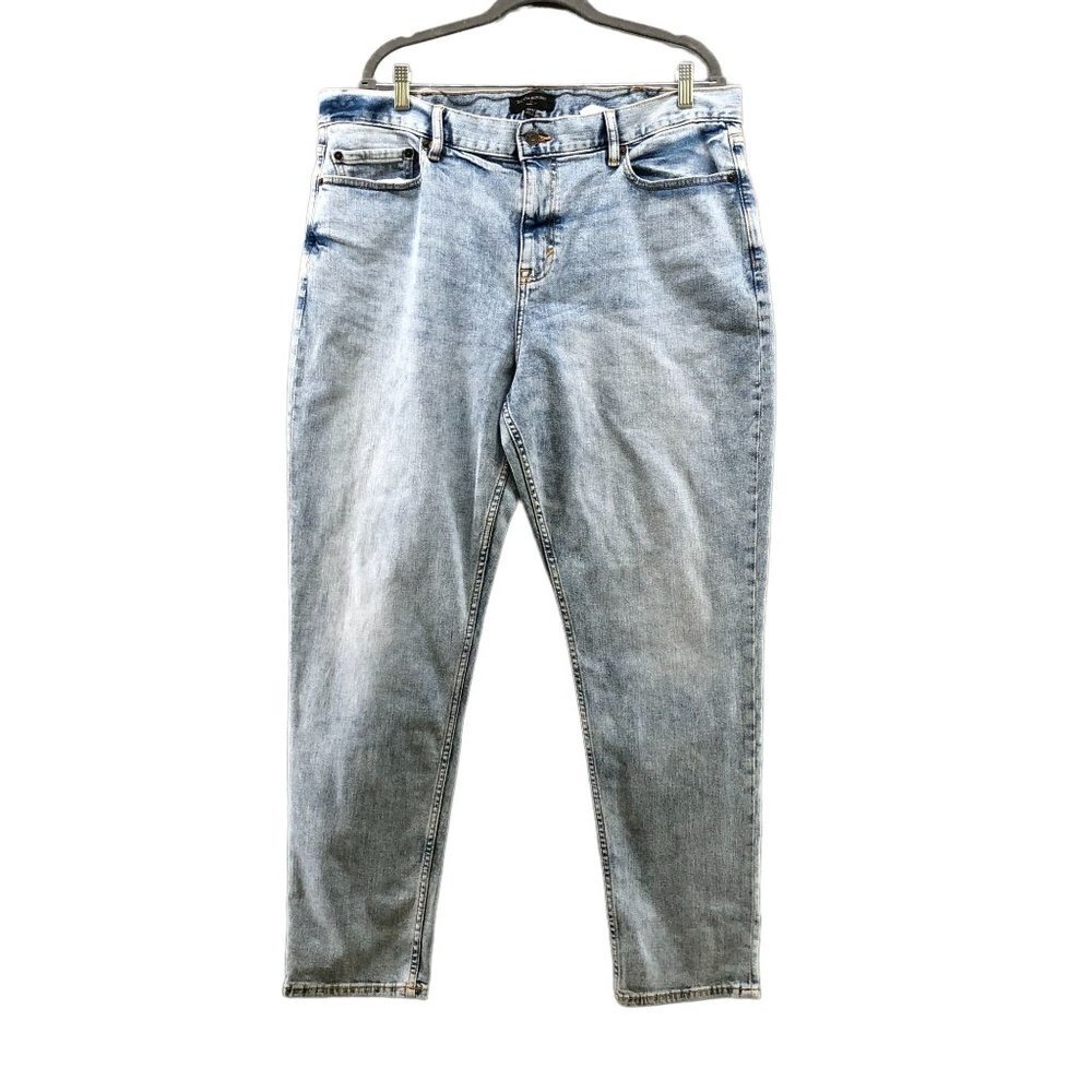 NWT‎ Banana Republic Skinny Fit Jeans Mens 38x32 Blue Light Wash Stretch